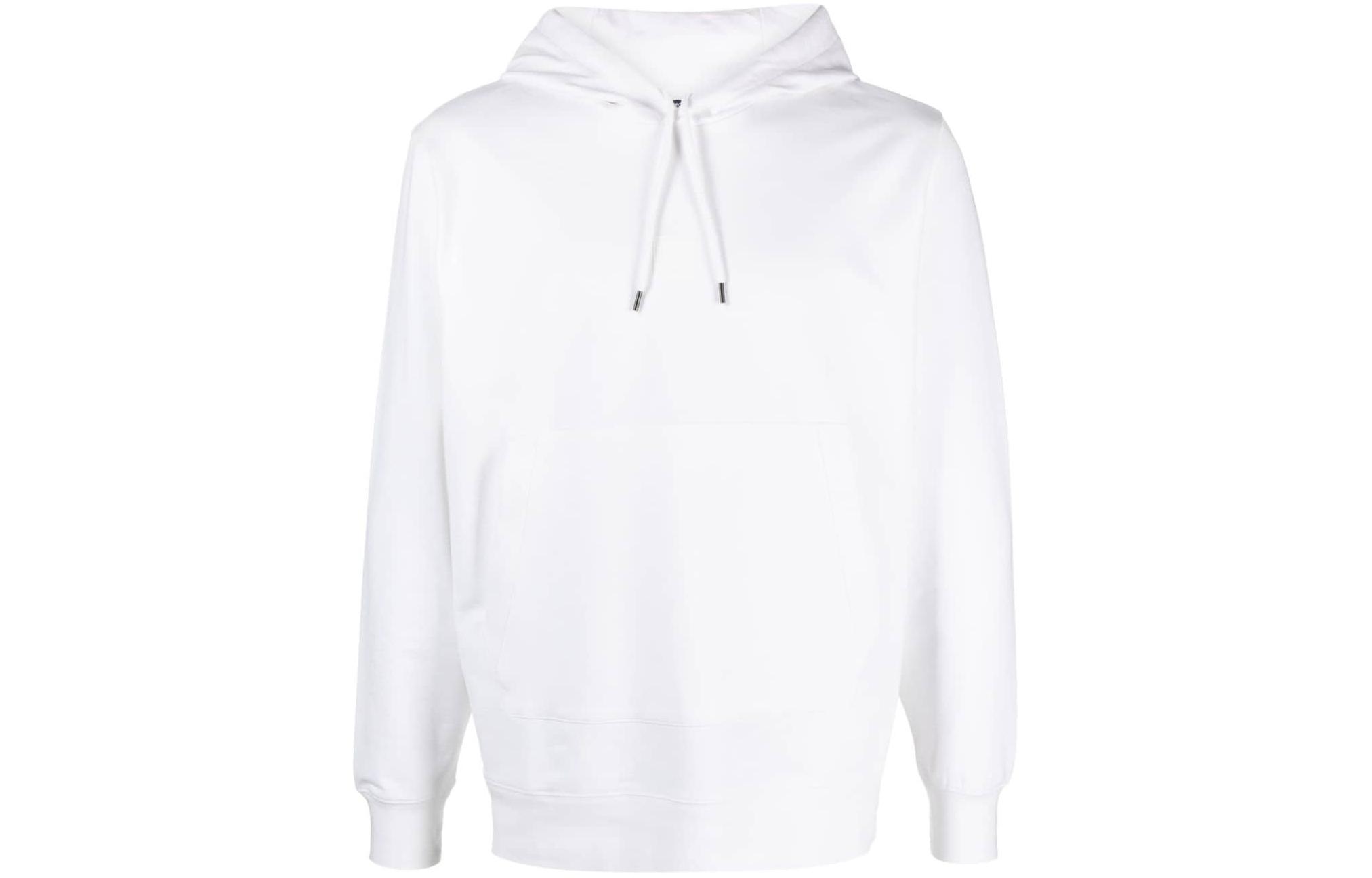 C.P. Company White Pullover Hoodie Long Sleeve 16CLSS366A006452W101