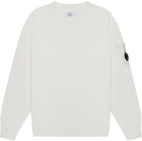 C.P. Company White Pullover Slim Fit Long Sleeve Sweatshirt CMSS098A110044G-103 C.P. Company White Pullover Slim Fit Long Sleeve Sweatshirt CMSS098A110044G-103