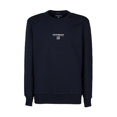 C.P. Company Emporio Armani Logo Crewneck Sweatshirt Navy Blue 11CMSS408A006309W895