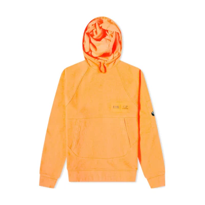 C.P. Company END Collab Letter Drawstring Pocket Hoodie Orange Unisex 14SMSS020A-038