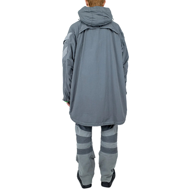 Purchase C.P. 컴퍼니 x 키코 코스타디노프 SS24 스틸 그레이 후드 루즈 핏 집업 재킷 남성용. CSOW004A005991G919