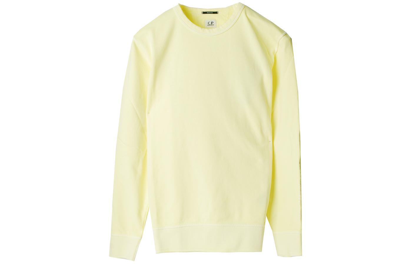 C.P. Company Yellow Crewneck Long Sleeve Sweatshirt 12CMSS263A005398S204