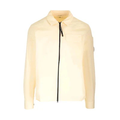 C.P. Company Yellow Plain Zip-Up Collared Loose-Fit Long-Sleeve Jacket 16CMSH158A002824G402