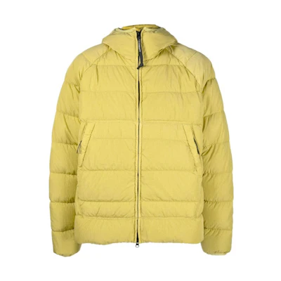 C.P. Company Yellow Zip-Up Hoodie Jacket 13CMOW027A006369G249