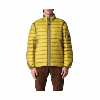 C.P. Company Yellow Zip-Up Stand Collar Jacket 13CMOW169A006099A249