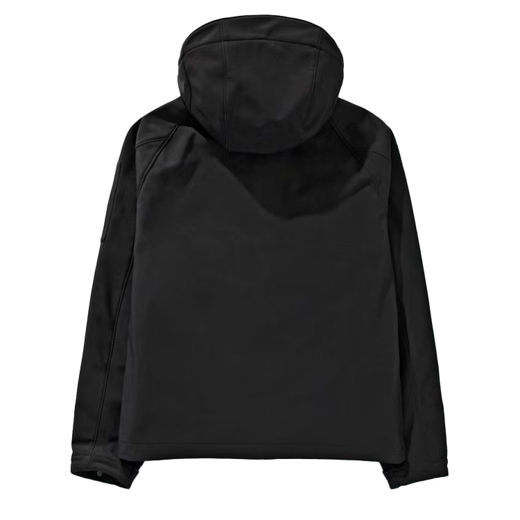 Lookbook C P Company FW22 Jaket Hoodie Zip Warna Solid Lelaki 13CMOW089A006097A999