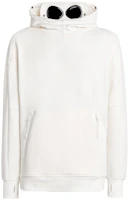 C.P Company FW23 Adjustable Goggle Hood Casual Sweatshirt Sha White 15CMSS080A005086W103 C.P Company FW23 Adjustable Goggle Hood Casual Sweatshirt Sha White 15CMSS080A005086W103