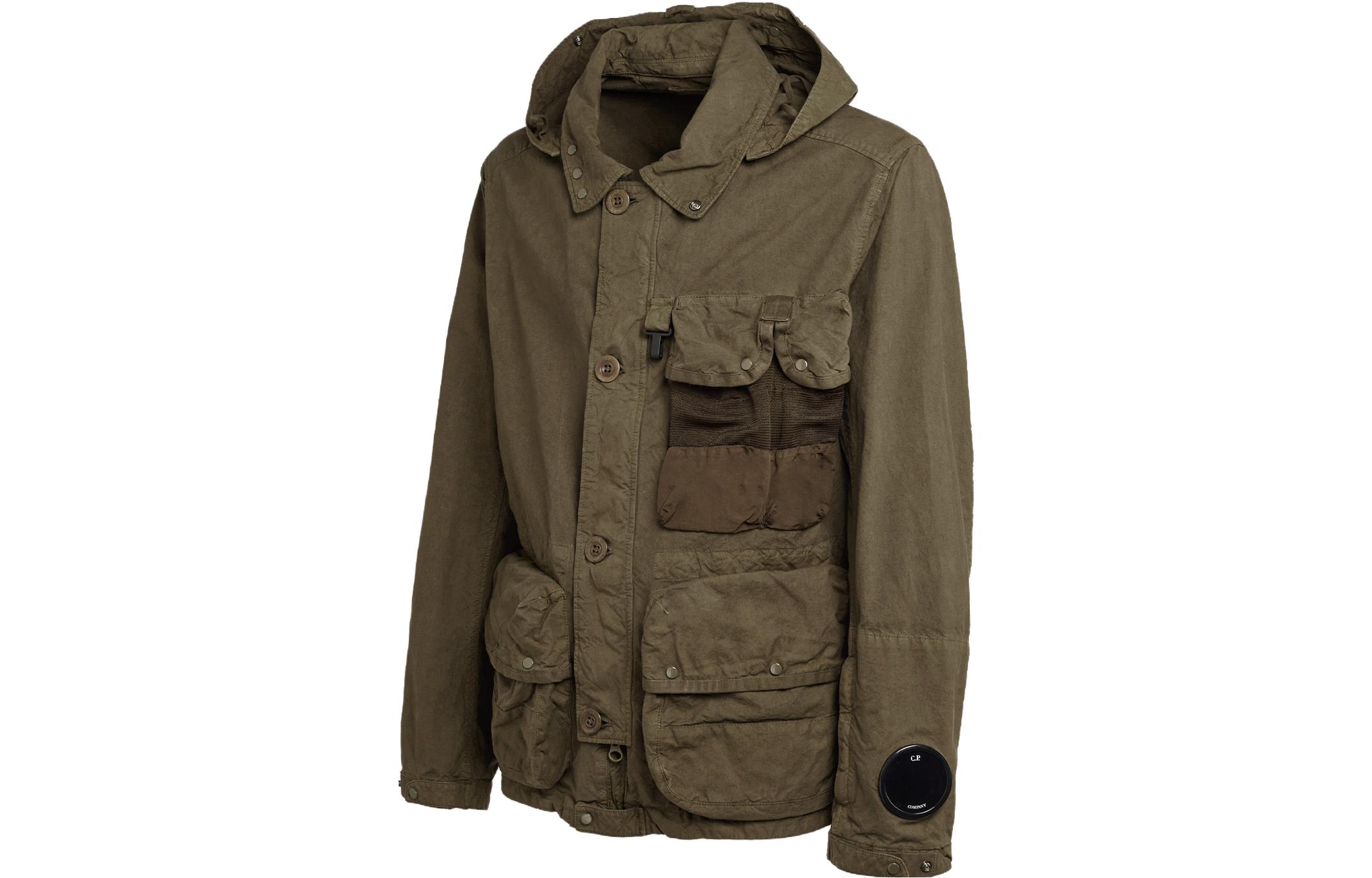 C P Company FW23 Ba-Tic Full-Zip Detachable Goggle Hooded Jacket Chestnut Brown 15CMOW151A006237M653 圖 4