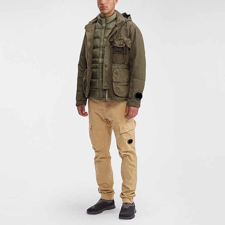 C P Company FW23 Ba-Tic Full-Zip Detachable Goggle Hooded Jacket Chestnut Brown 15CMOW151A006237M653 圖 5