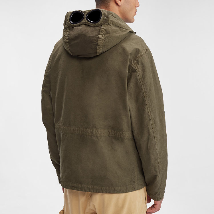 C P Company FW23 Ba-Tic Full-Zip Detachable Goggle Hooded Jacket Chestnut Brown 15CMOW151A006237M653 圖 6