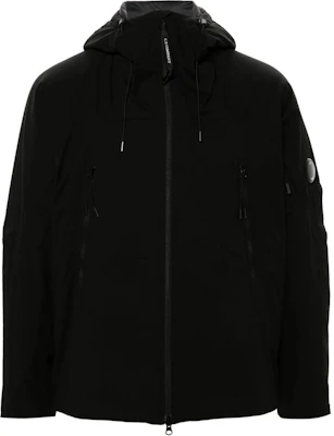 C P Company FW24 Black Long Sleeve Hooded Zip Pocket Jacket CMOW014A004117A999 Order C P Company FW24 Black Long Sleeve Hooded Zip Pocket Jacket CMOW014A004117A999