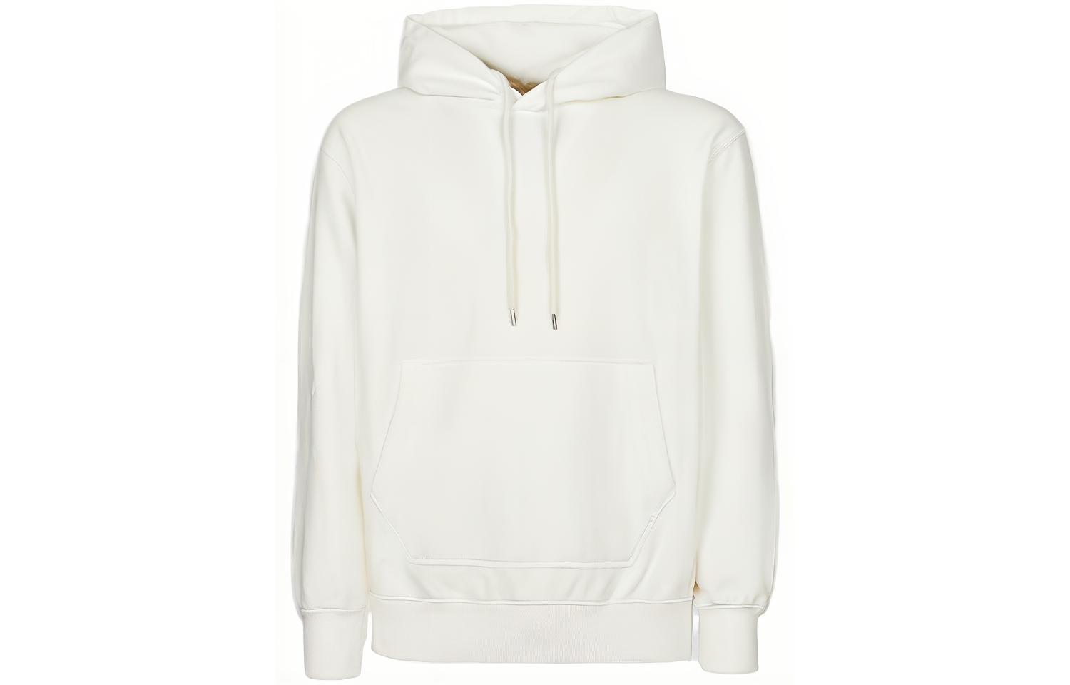 C.P Company SS23 Unisex White Solid Color Casual Hoodie Long Sleeve 14CMSS362A006312G103