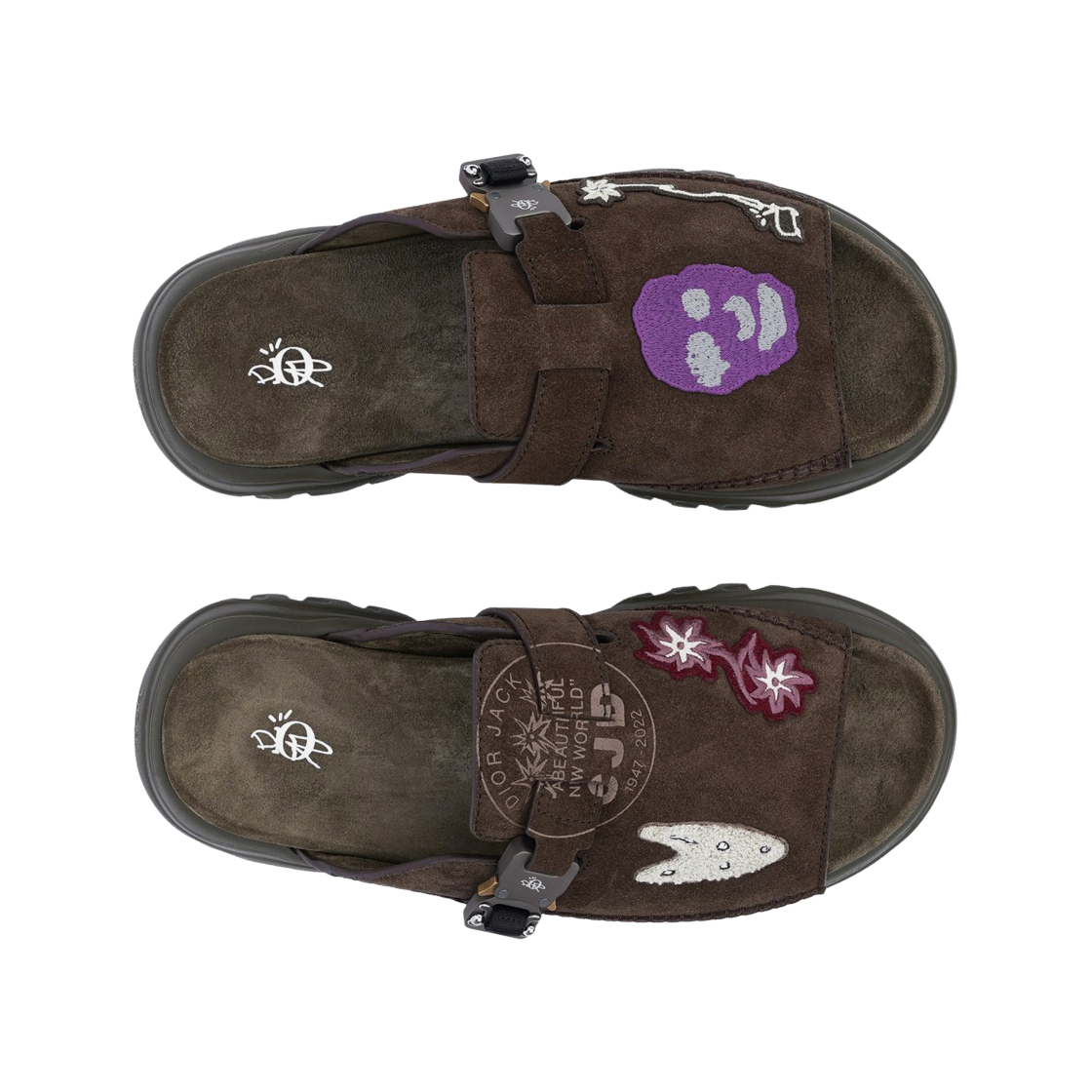 Lookbook Sandal 'Coffee' Cactus Jack x Dior H-Town 3SA103ZOB_H767