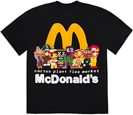 Cactus Plant Flea Market x McDonald''s FW22 Baju Grafik Hitam Uniseks. VCPFM-SS02 Buy Cactus Plant Flea Market x McDonald''s FW22 Baju Grafik Hitam Uniseks. VCPFM-SS02