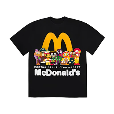 CPFM McDonald's FW22 Black Graphic Unisex T-Shirt. VCPFM-SS02