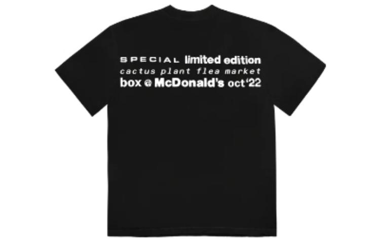 Lookbook Cactus Plant Flea Market x McDonald''s FW22 Baju Grafik Hitam Uniseks. VCPFM-SS02