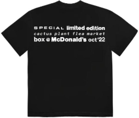 Cactus Plant Flea Market x McDonald''s FW22 Baju Grafik Hitam Uniseks. VCPFM-SS02 Lookbook Cactus Plant Flea Market x McDonald''s FW22 Baju Grafik Hitam Uniseks. VCPFM-SS02