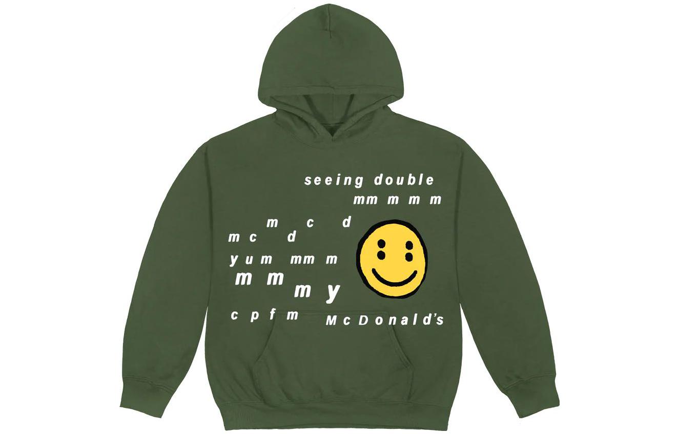 Cactus Plant Flea Market x McDonald's Green Logo Hoodie Unisex Collaboration. CPFM11