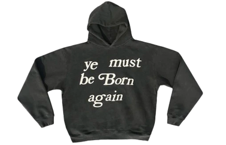 Cactus Plant Flea Market Ye Must Be Born Again Hoodie Black Men’s Pullover. CP22BA001BLACK