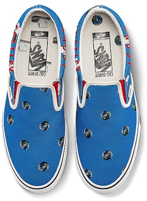 Cali Thornhill Dewitt x Vans Vault Classic Slip-On LX 'Blue Crisis Actor' VN0A3QXY61H Lookbook Cali Thornhill Dewitt x Vans Vault Classic Slip-On LX 'Blue Crisis Actor' VN0A3QXY61H