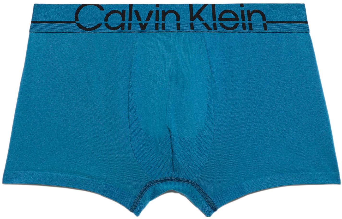 Calvin Klein 4D Support SS22 Mid-Rise Boxers Blue Letter Print NB3031-CX3
