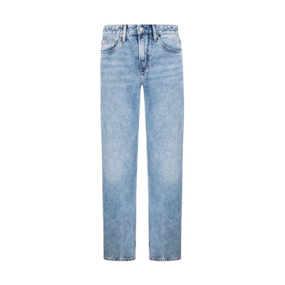 CALVIN KLEIN 90s Retro Straight-Leg Jeans Men’s Light Blue Denim J325951