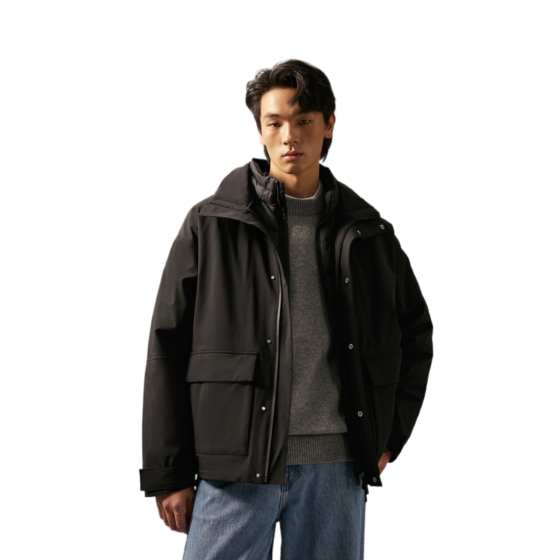 Details for Calvin Klein Jaket Down Luar Waterproof Windproof 3-dalam-1 J327348