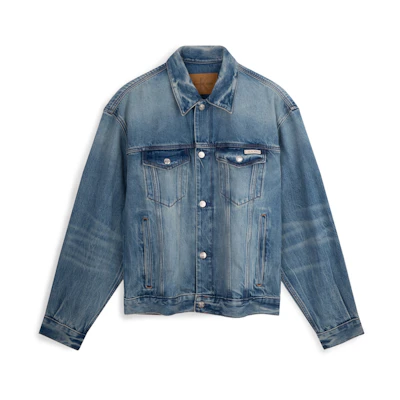 Calvin Klein American Retro Classic Denim Jacket with Studded Details 40EM799