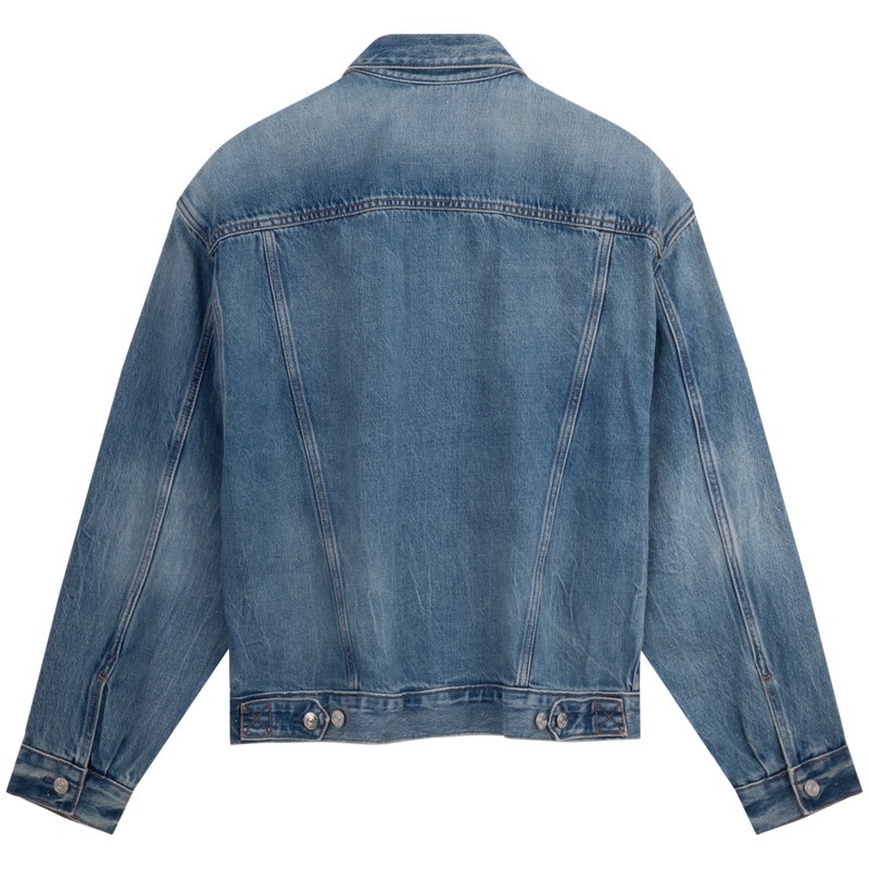 Shop Calvin Klein  American Retro Classic Denim Jacket with Studded Details 40EM799