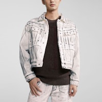 カルバン・クライン アートレトロ ボタンアップ 長袖デニムジャケット ミッドグレー J325291 Lookbook カルバン・クライン アートレトロ ボタンアップ 長袖デニムジャケット ミッドグレー J325291