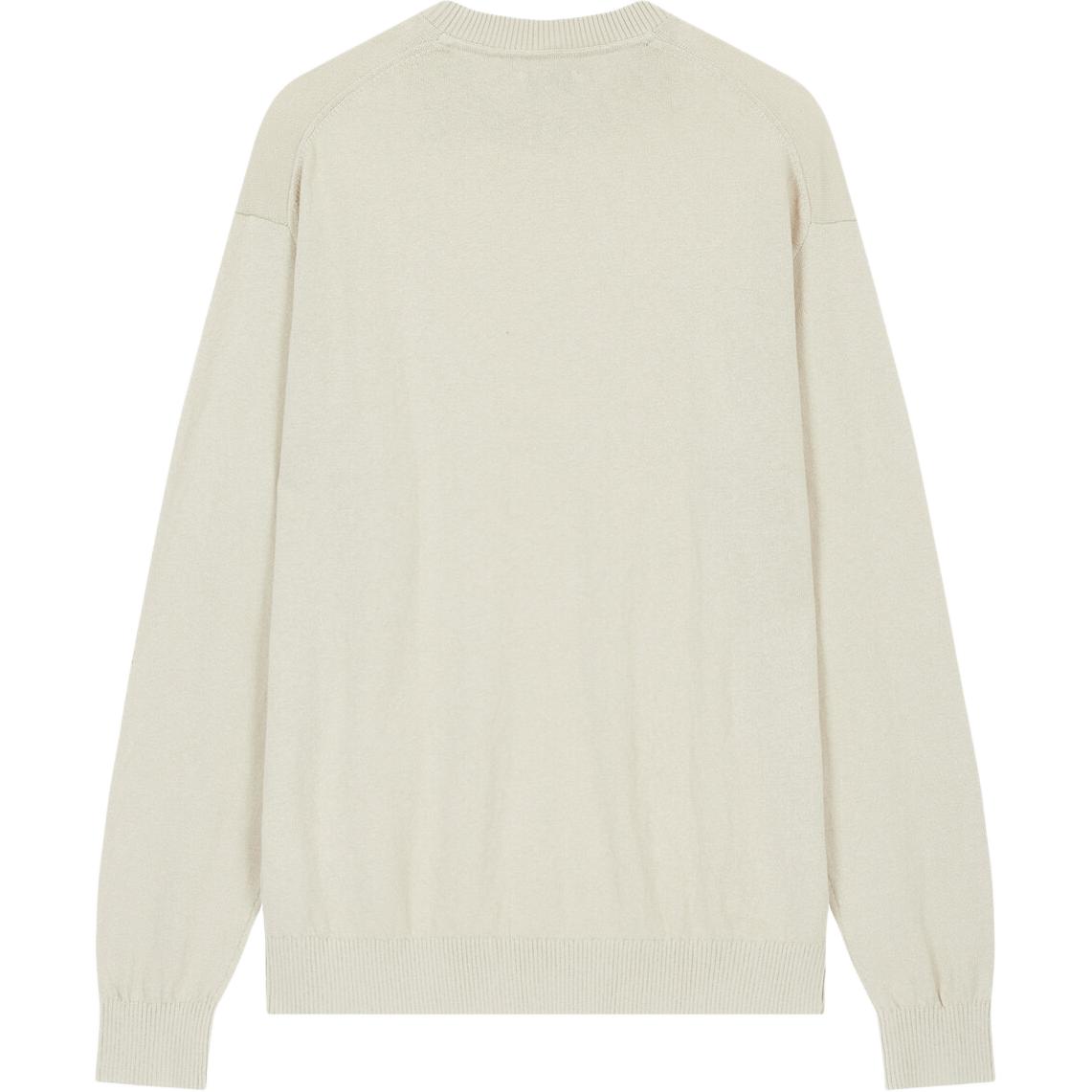 Lookbook CALVIN KLEIN  Beige Crewneck Logo Sweater Long Sleeve Knit. J326453-PD7