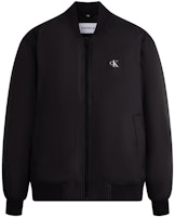 Calvin Klein Black Casual Letter Print Baseball Collar Padded Jacket J324337BEH Calvin Klein Black Casual Letter Print Baseball Collar Padded Jacket J324337BEH