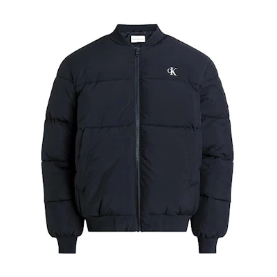CALVIN KLEIN Black Casual Zip-Up Collared Long Sleeve Jacket J30J324072-BEH