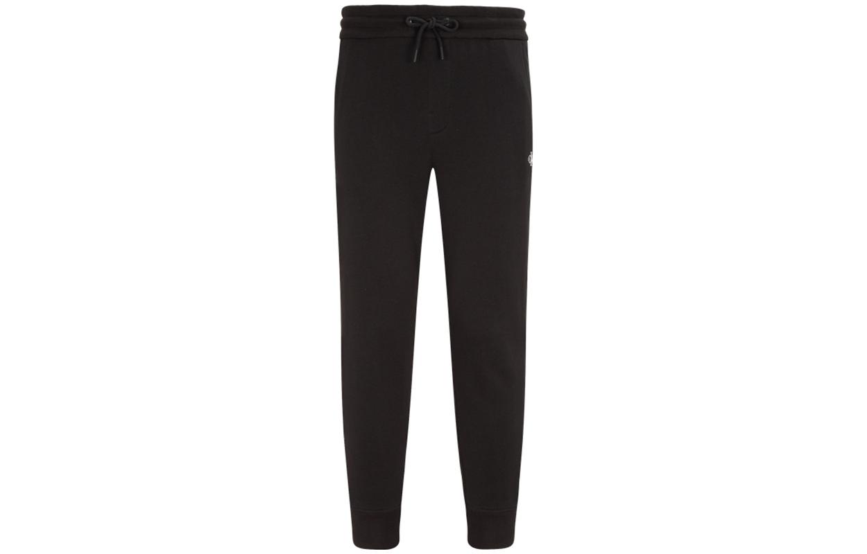 Order Pantalones Jogger Negros de Algodón Calvin Klein con Cordón y Logo Impreso. J323310-BEH