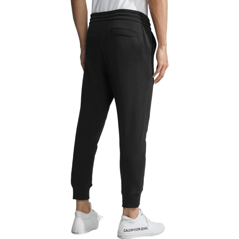 Purchase Pantalones Jogger Negros de Algodón Calvin Klein con Cordón y Logo Impreso. J323310-BEH