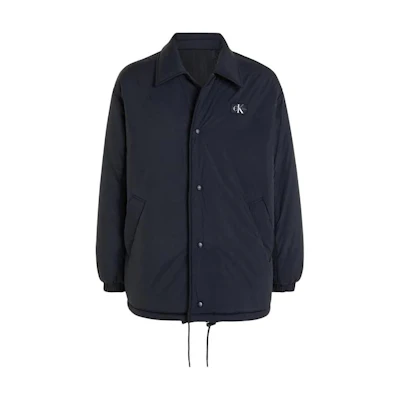 Calvin Klein Black Logo Long Sleeve Collared Jacket J30J325281-BEH