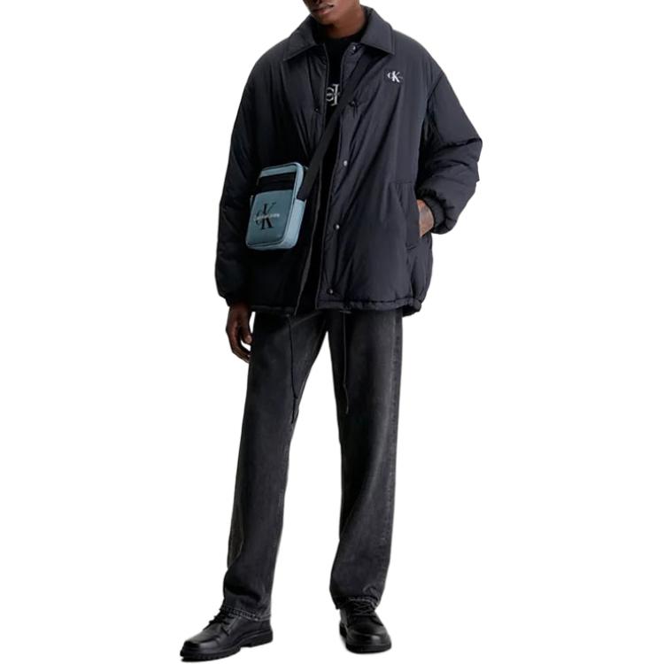 Lookbook Calvin Klein  Black Logo Long Sleeve Collared Jacket J30J325281-BEH