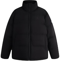 CALVIN KLEIN Black Logo Print Puffer Jacket - Casual Relaxed Fit J323229-BEH CALVIN KLEIN Black Logo Print Puffer Jacket - Casual Relaxed Fit J323229-BEH