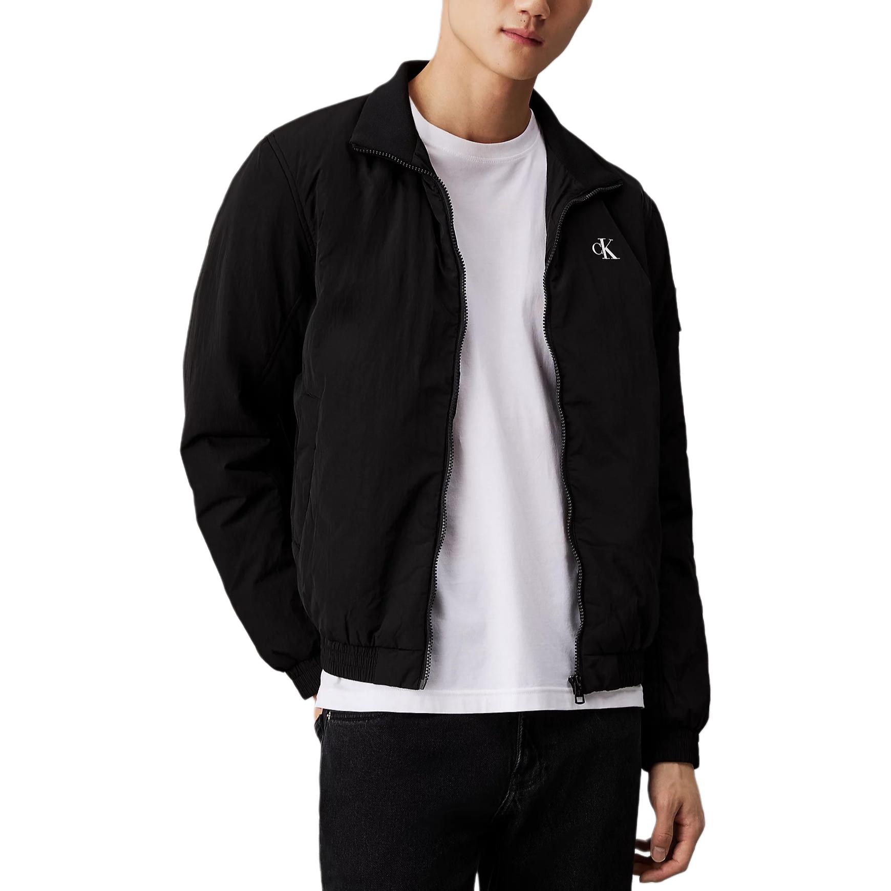 Calvin Klein  Black Logo Zip-Up Casual Jacket European Style J30J325592-BEH
