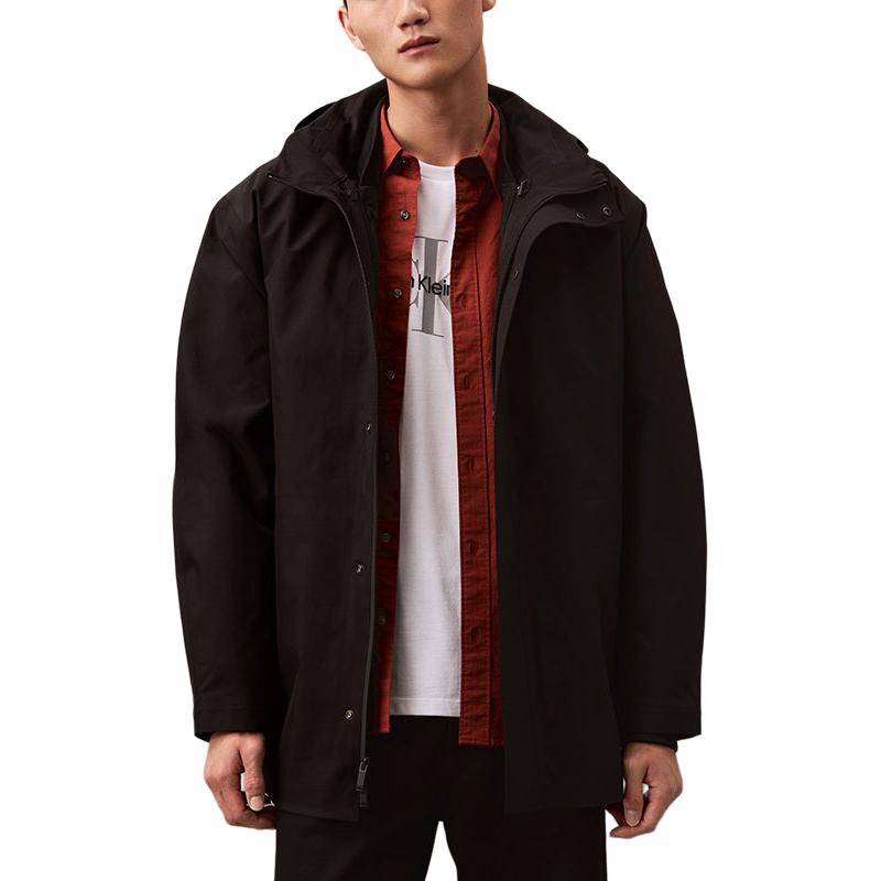 Order CALVIN KLEIN Jaket Zip Lengan Panjang Hitam 3-dalam-1 40EM548-BAE
