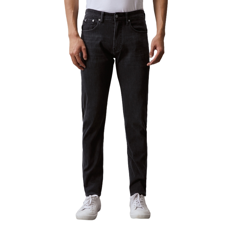 Calvin Klein  Black Washed Stretch Tapered Jeans Casual Commute Wear J325387 圖 5