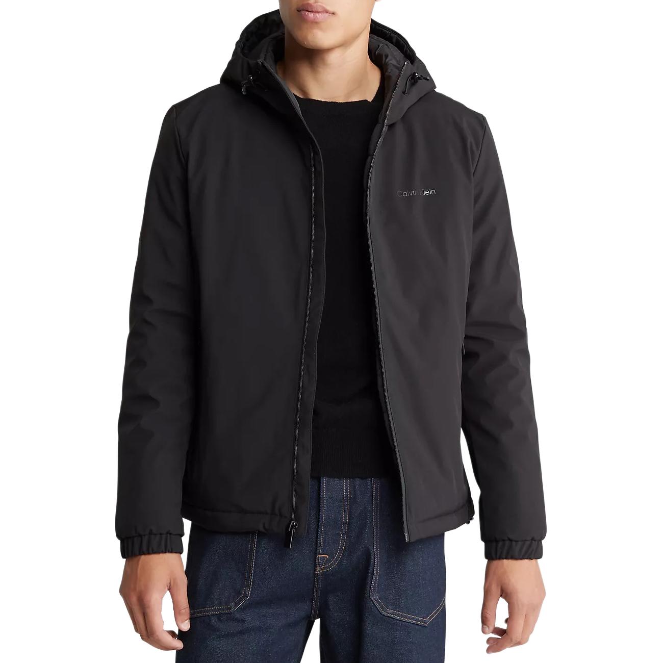 Calvin Klein  Black Waterproof Hooded Outdoor Jacket. CMN24630-BLK