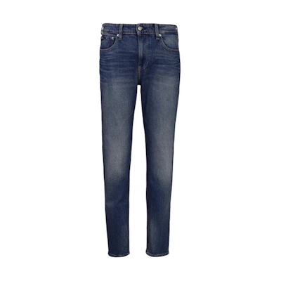 CALVIN KLEIN Blue Cropped Zipper Casual Jeans. J30J323850-1BJ
