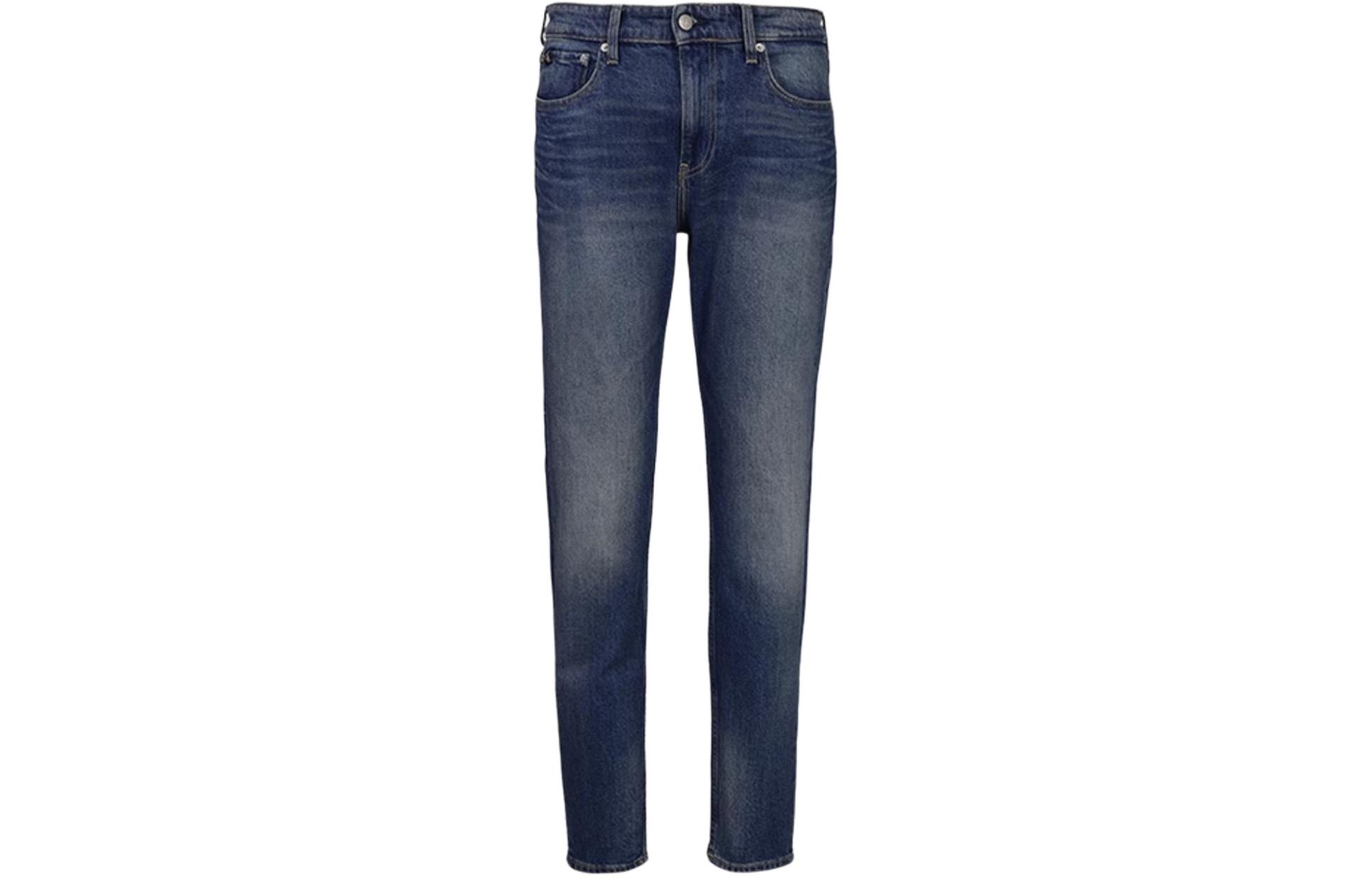 CALVIN KLEIN  Blue Cropped Zipper Casual Jeans. J30J323850-1BJ 圖 2