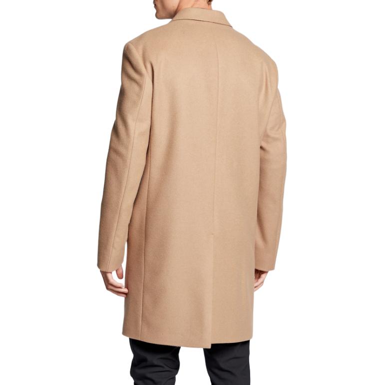 Purchase CALVIN KLEIN  Camel Long Sleeve Single-Breasted Mid-Length Coat K10K110462-AEH