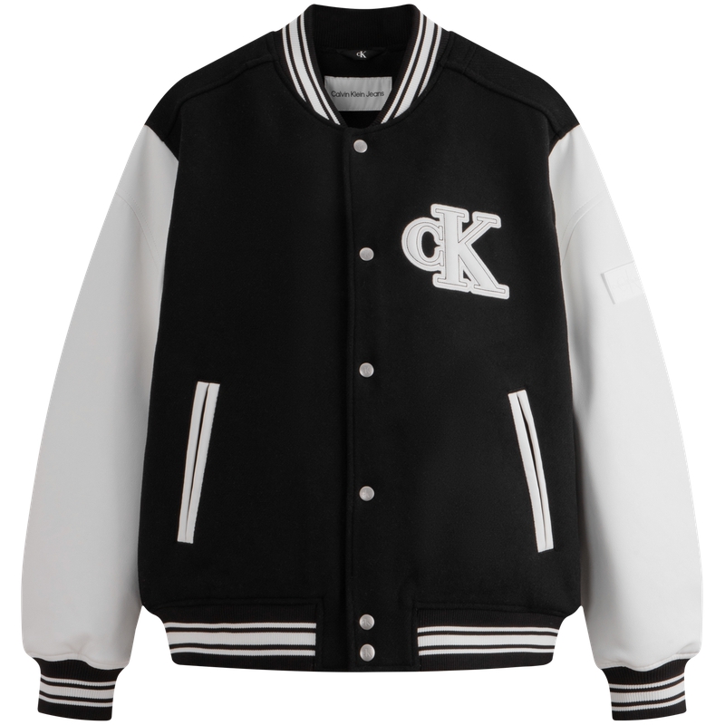 Order Chaqueta Varsity Colorblock Bordada Calvin Klein Casual. J324433