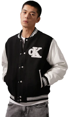 Chaqueta Varsity Colorblock Bordada Calvin Klein Casual. J324433 Shop Chaqueta Varsity Colorblock Bordada Calvin Klein Casual. J324433