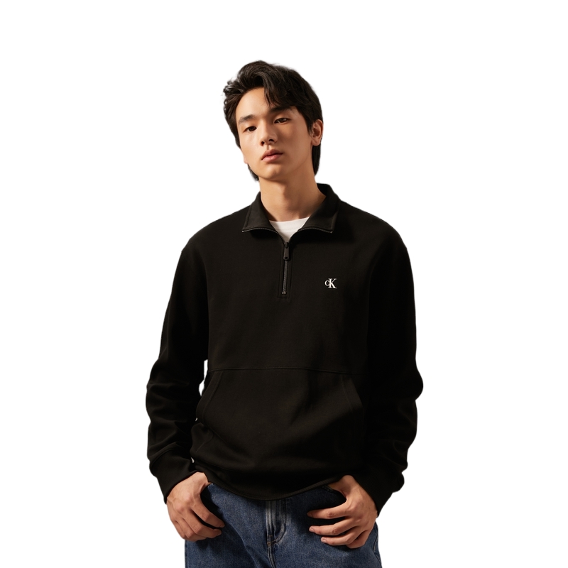 Purchase Sudadera Calvin Klein Casual Media Cremallera con Logo de Letras. J326896