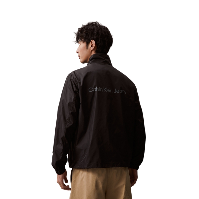 Purchase Calvin Klein Jaket Kasual Cetakan Huruf Kolar Berdiri J326072