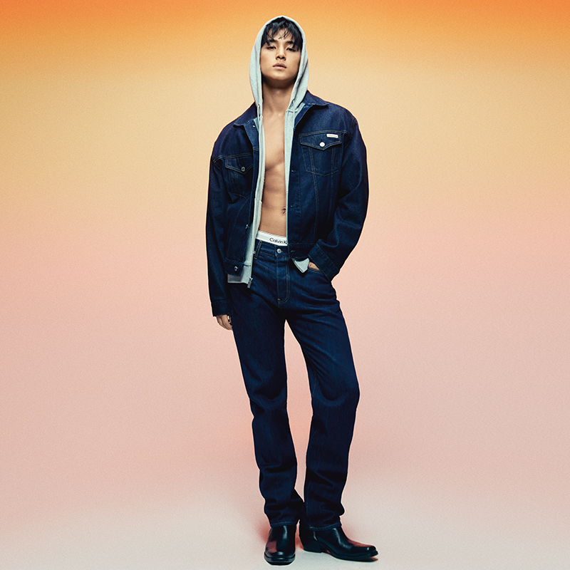 Calvin Klein  Casual Retro Straight Cotton Jeans Denim Blue Black J326664 圖 4